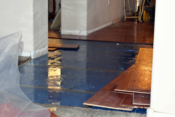 Professional Sewage Cleanup technician working in Okarche, OK